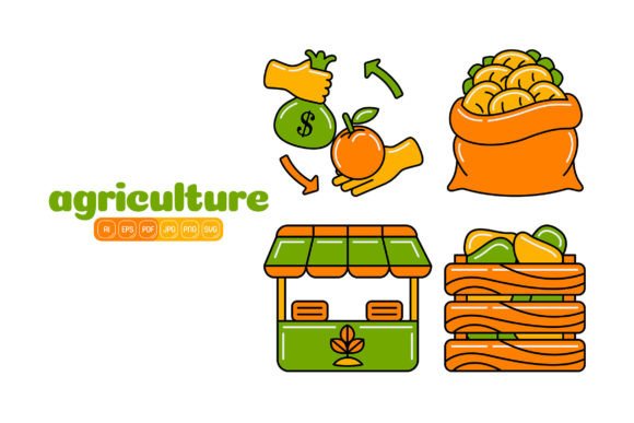 Agriculture Vector Pack 05 Graphics