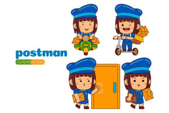 Cute Postman Girl Vector Pack 01 Review