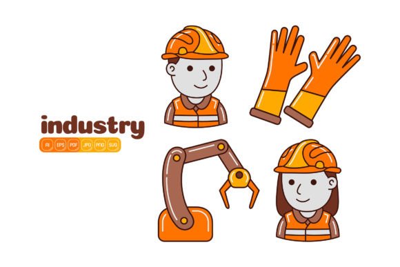 Industry Vector Pack 02: A Versatile Graphic Asset for Digital Sellers