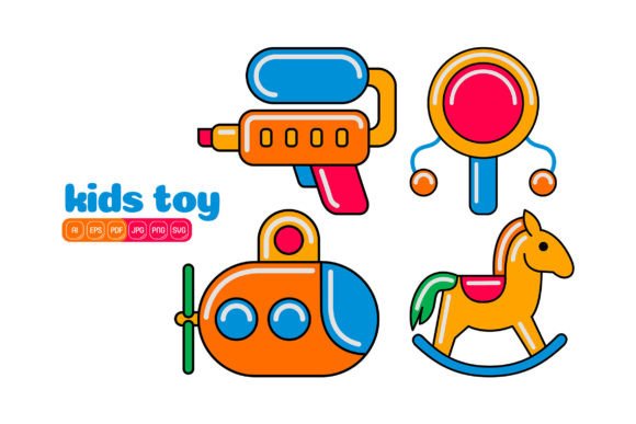 Kids Toy Vector Pack 02 Graphics