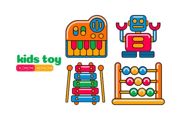 Kids Toy Vector Pack 03