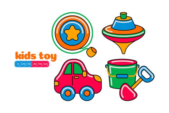 Kids Toy Vector Pack 04 Graphics