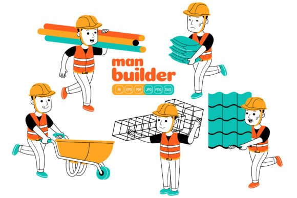 Man Builder Vector Pack 01 Review for Embroidery Projects