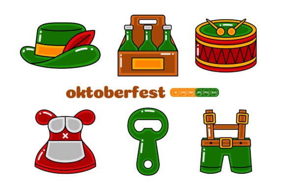 Oktoberfest Vector Pack 03 Graphics for Crafters