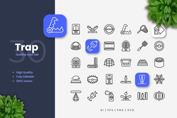 Trap Icons: Clean Graphics for Local Business Branding