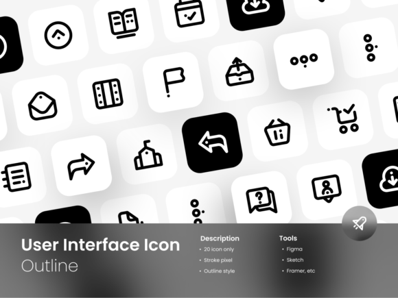 User Interface Icon Pack Spot Outline Graphics for Ux And Ui Kits